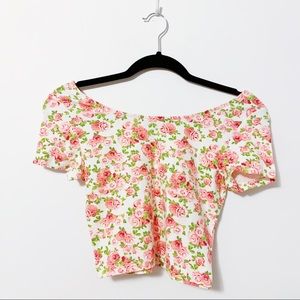 Rose crop top
